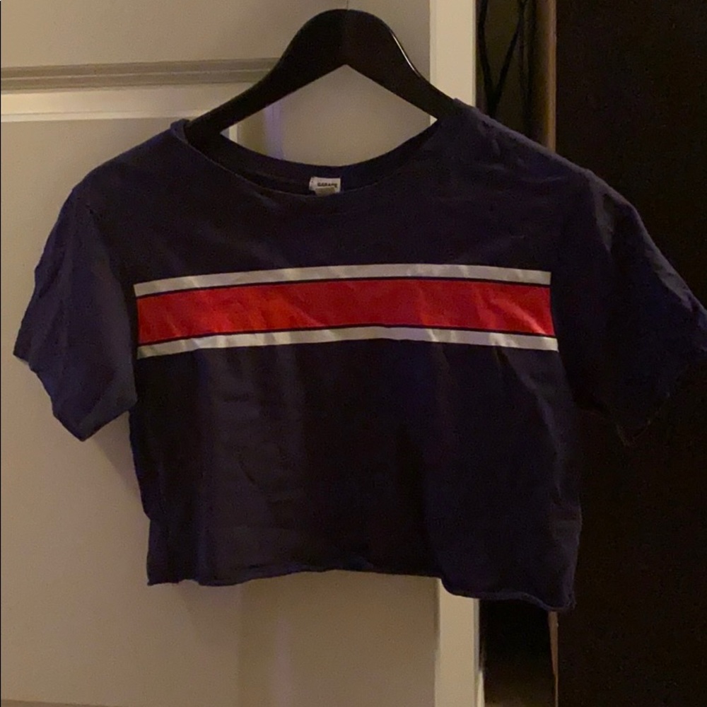 Garage crop top tee